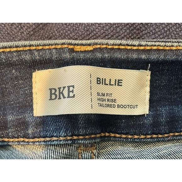 BKE Billie Slim Fit High Rise Bootcut Jeans Size 23 x 29.5 Raw Hem - Picture 6 of 11